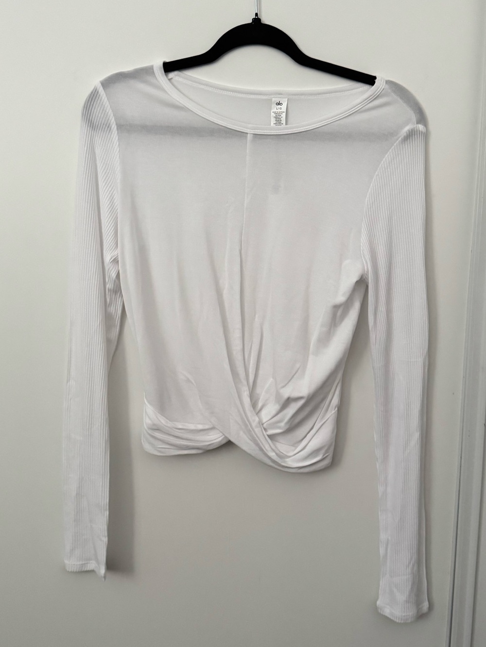 Alo Yoga Cover Long Sleeve Top Size Large